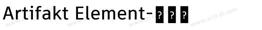 Artifakt Element字体转换